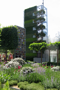vertical garden at chelsea flower show