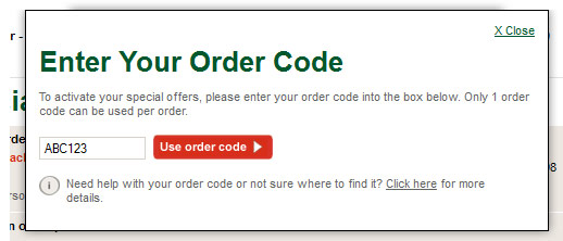 order code box example