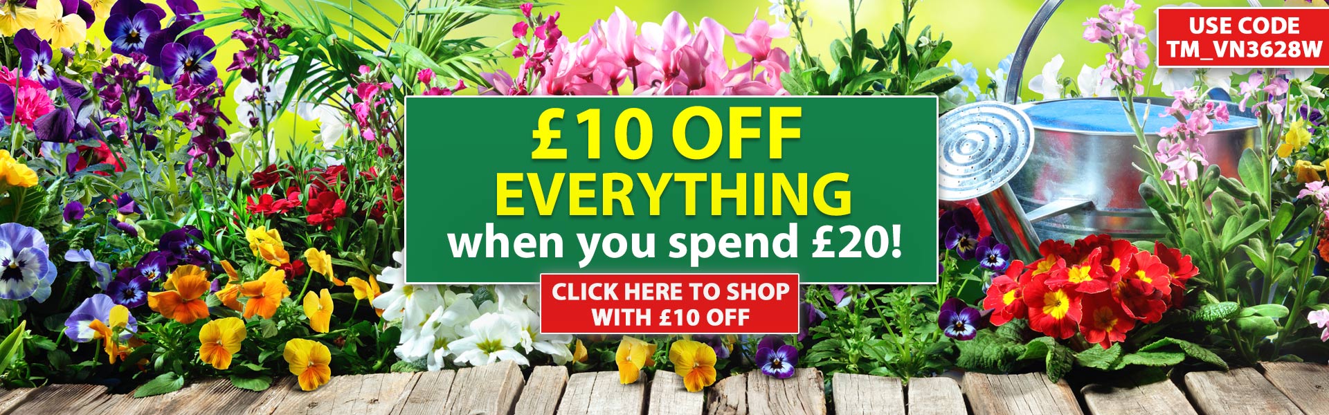 £10 OFF when you spend £20