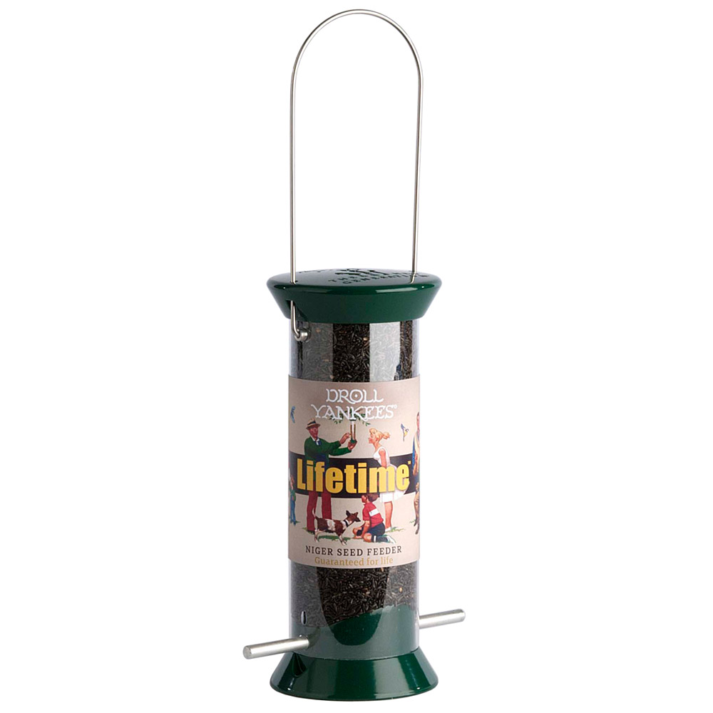 Droll Yankees Lifetime Niger Feeder - Green - 4 port