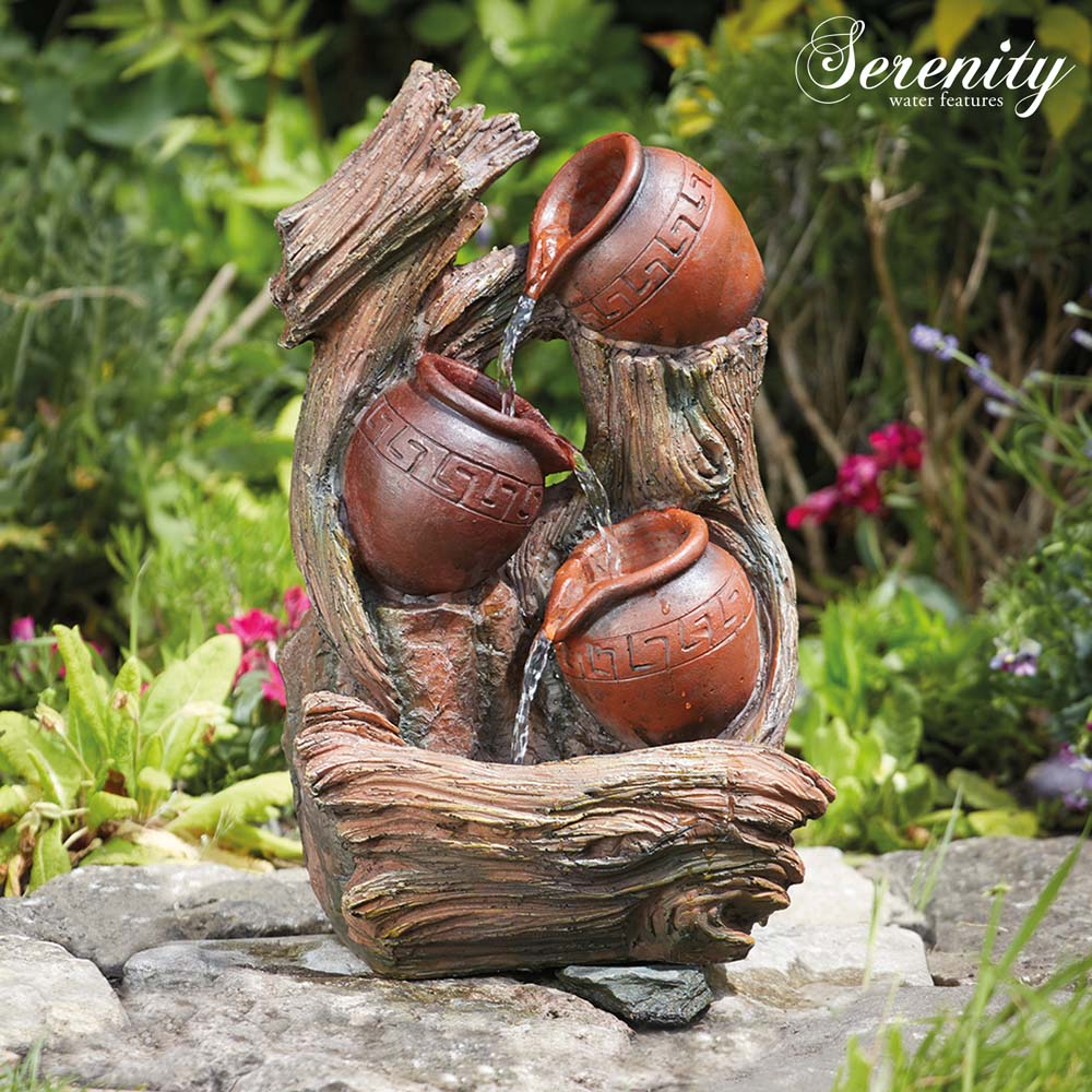 Serenity Tipping Pots Indoor and Outdoor Water Feature