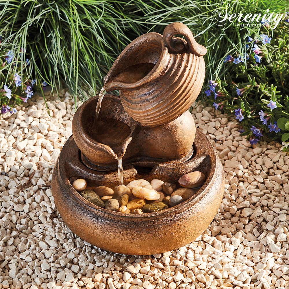 Serenity Table-Top Tipping Jugs Water Feature