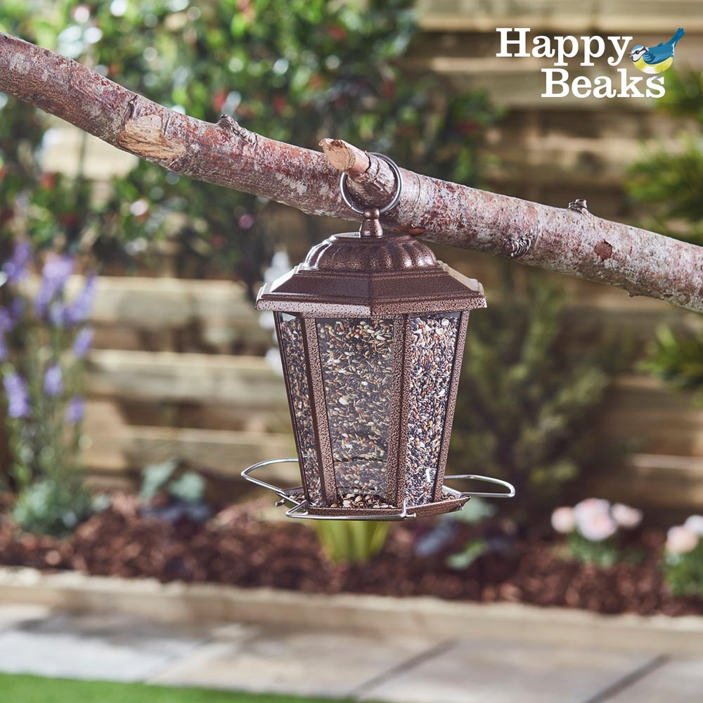 Happy Beaks Carriage-Style Lantern Seed Feeder