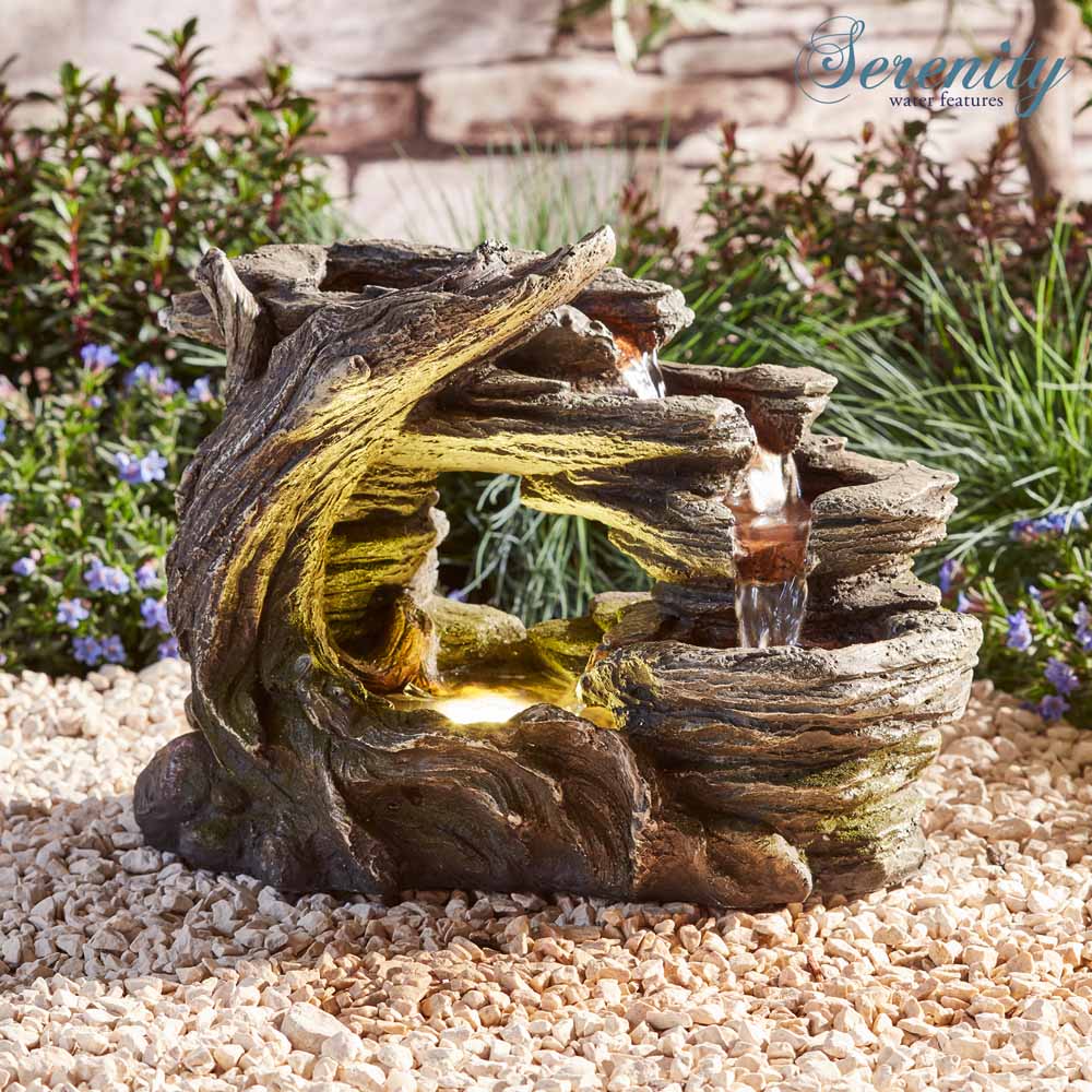 Serenity Table-Top Nature Falls Water Feature