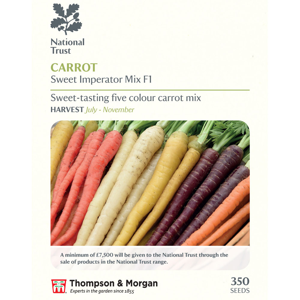 Carrot 'Sweet Imperator Mix' F1 Hybrid (Maincrop) (National Trust)