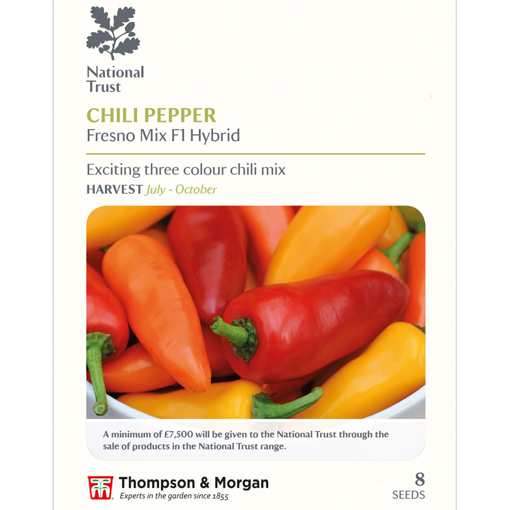 Chilli Pepper 'Fresno Mix' F1 (National Trust)