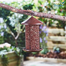 Happy Beaks Wooden-Effect Lantern Nut Feeder