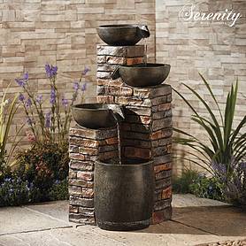 Serenity Pouring Bowls Water Feature