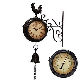 Wall Mounted Metal Rooster Clock