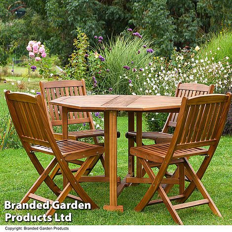 4 Person Acacia Dining Set