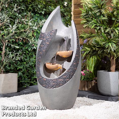 Serenity Cascading Flame Effect Water Feature