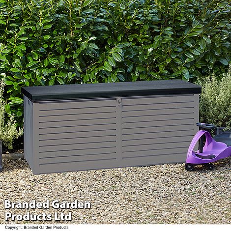 Garden Gear 490-Litre Lockable Garden Storage with Sit on Lid