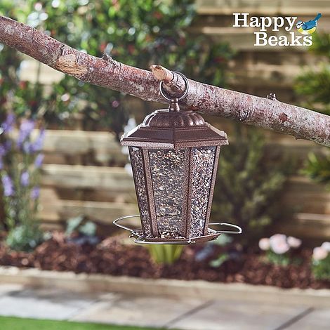 Happy Beaks Carriage-Style Lantern Seed Feeder
