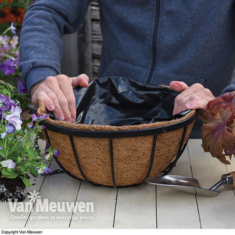 Garden Grow Hanging Basket & Liner