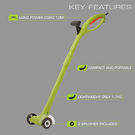 Costway Electric Weed Sweeper Cordless Paving Grout Cleaner Patio