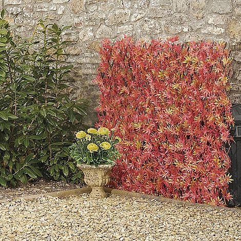 Artificial Red Acer Hedge Trellis 1X2M