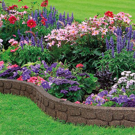 Eco-friendly Flexi Curve Rockwall Border Edging