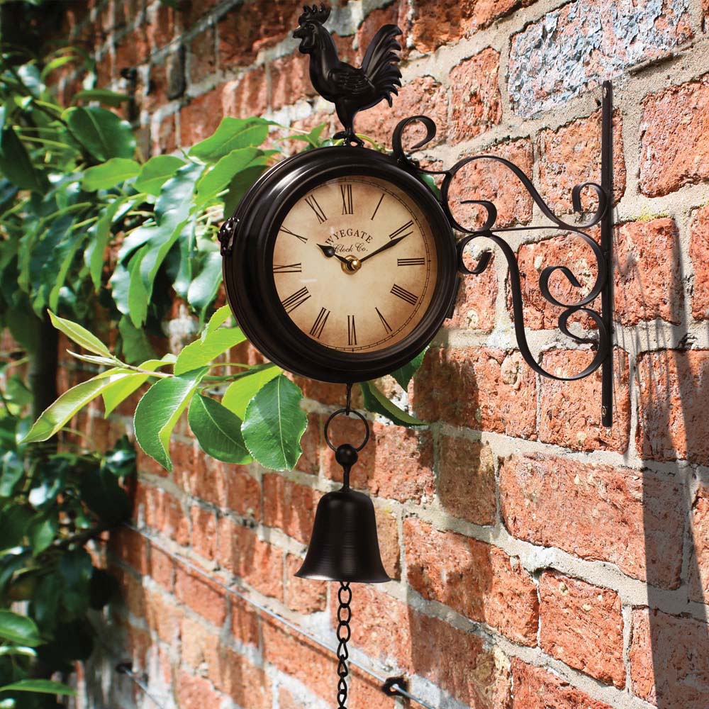 Wall Mounted Metal Rooster Clock