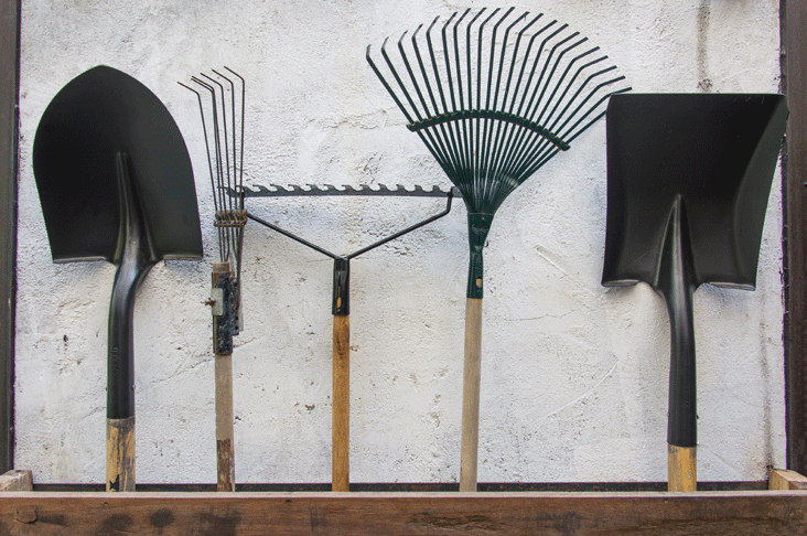  maintain garden tools and equipment